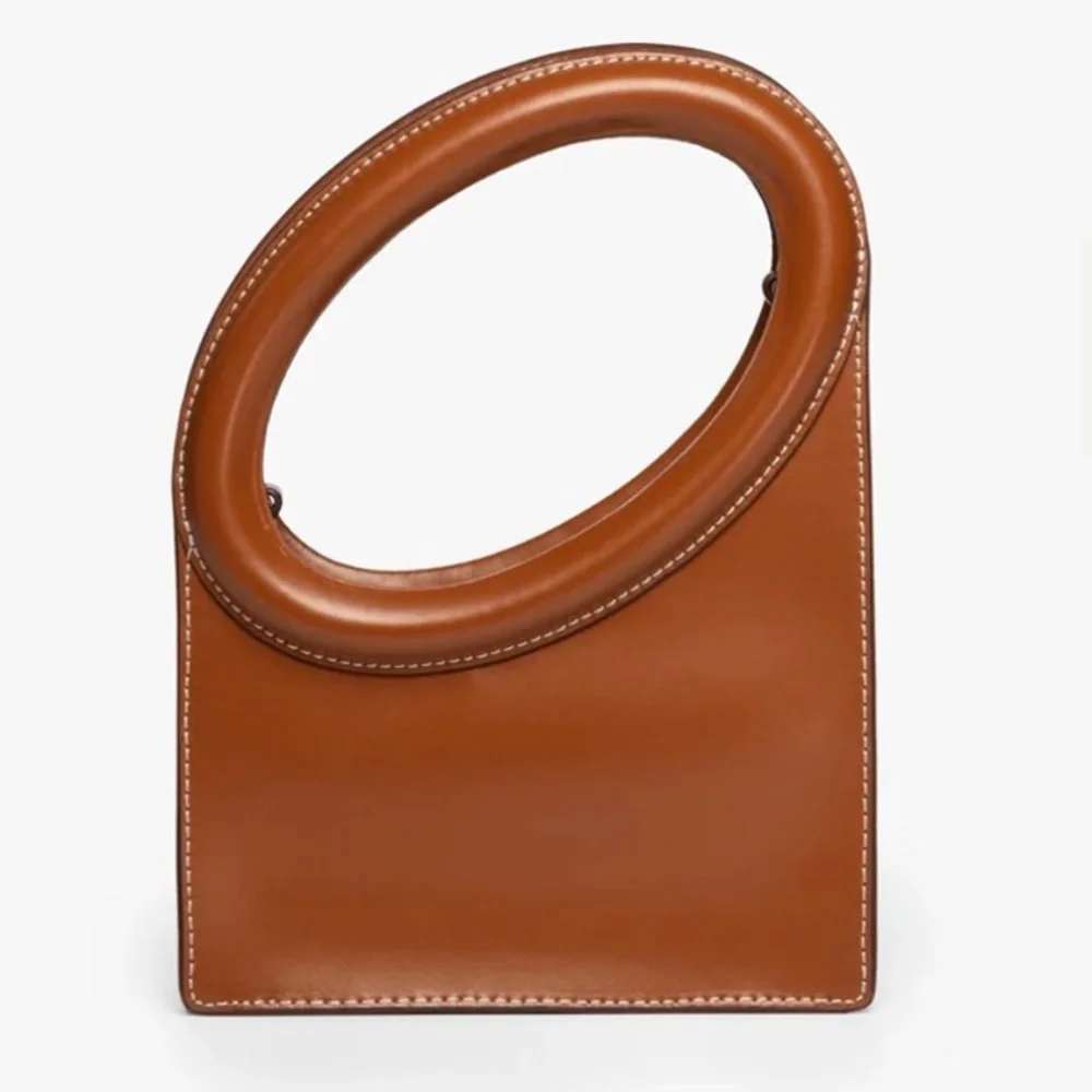 STAUD Tan Limone Leather Crossbody Bag - Picture 2 of 10